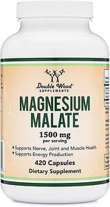 Double Wood, MAGNESIUM MALATE/ МАГНЕЗИЙ (МАЛАТ), 420 капсули