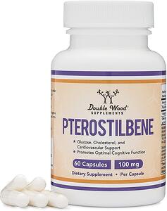 Double Wood, PTEROSTILBENE / ПТЕРОСТИЛБЕН, 100 mg, 60 капсули