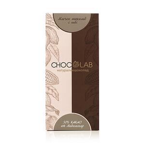 Chocolab Млечен Шоколад 50% какао, Мадагаскар - 80 гр.-Copy
