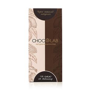 Chocolab Черен Веган Шоколад 100%, Доминикана - 80 гр.-Copy