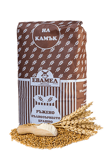 Пълнозърнесто Пшенично Брашно (каменна мелница) - Евамел - 1 кг.-Copy