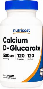 Nutricost, Calcium D-Glucarate/ Калциев Д- Глюкарат, 120 капсули