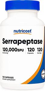 Nutricost, Serrapeptase/ Серапептаза 40000 SP, 120 капсули