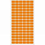 Етикети за цени 12x18 mm 96 етик./лист Оранжев неон