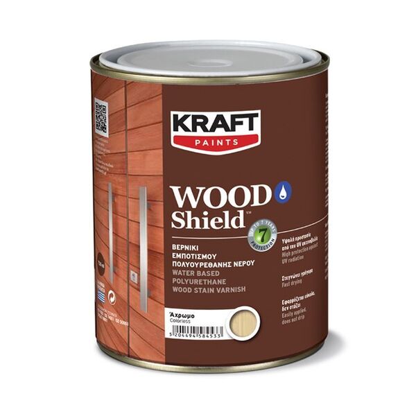 Полиуретанов лак за дърво на водна основа WOOD SHIELD SATIN KRAFT PAINTS Полиуретанов лак за дърво на водна основа WOOD SHIELD SATIN KRAFT PAINTS