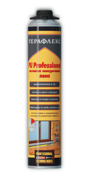 ТЕРАФЛЕКС® PU PROFESSIONAL - ПИСТОЛЕТНА МОНТАЖНА ПЯНА ТЕРАФЛЕКС® PU PROFESSIONAL - ПИСТОЛЕТНА МОНТАЖНА ПЯНА