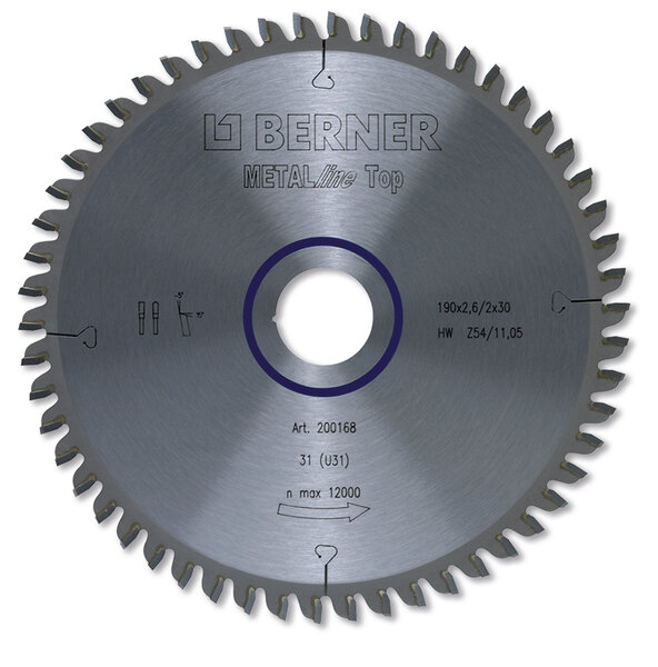 Metalline Top METALline BERNER Плосък зъб / трапецовиден зъб, метал Metalline Top METALline BERNER Плосък зъб / трапецовиден зъб, метал