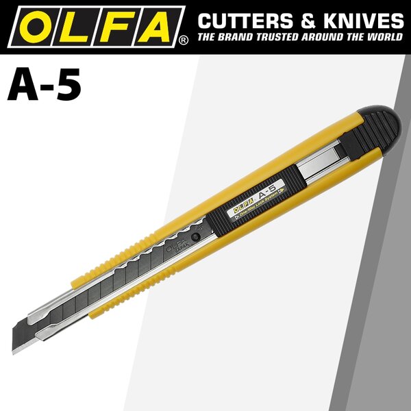 Макетен нож STANDARD, OLFA A 5, 9 mm, AB, ABB Макетен нож STANDARD, OLFA A 5, 9 mm, AB, ABB