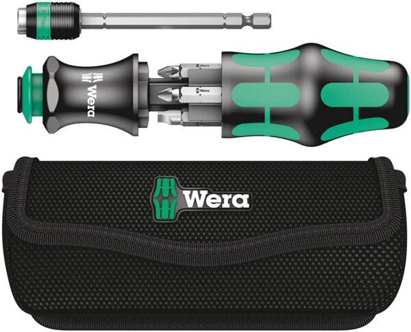 Отвертка с бит държач WERA, 1/4", PZ, TX, 6 бита Отвертка с бит държач WERA, 1/4", PZ, TX, 6 бита