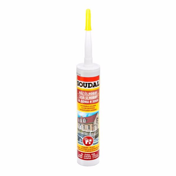 Универсален силикон SOUDAL, 300 ml, прозрачен Универсален силикон SOUDAL, 300 ml, прозрачен