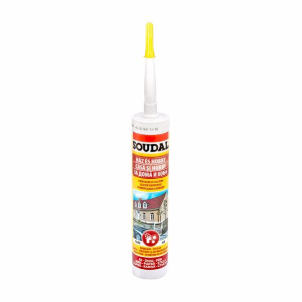 Универсален силикон SOUDAL, 300 ml, бял Универсален силикон SOUDAL, 300 ml, бял