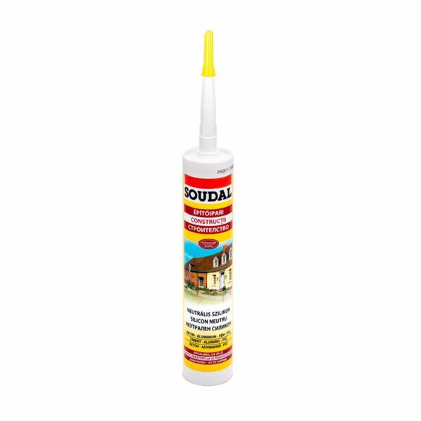 Неутрален силикон SOUDAL, 300 ml, бял Неутрален силикон SOUDAL, 300 ml, бял