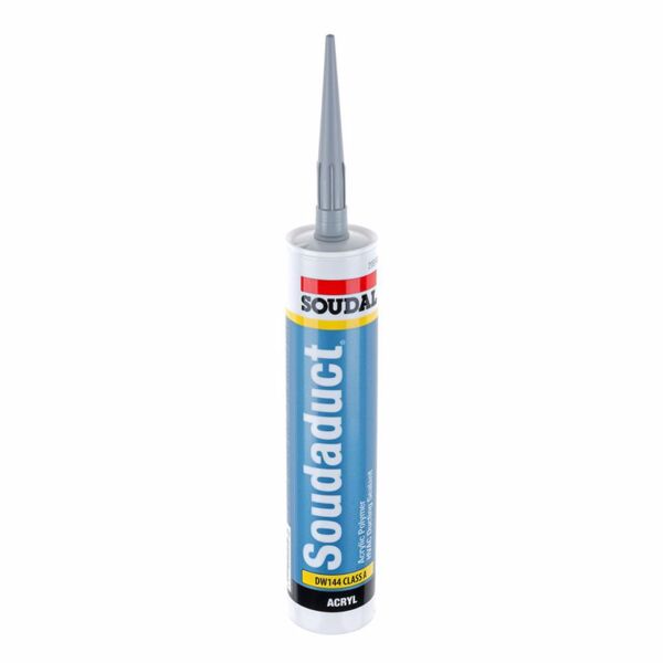 Акрилен уплътнител SOUDAL, Soudaduct, 300 ml, сив Акрилен уплътнител SOUDAL, Soudaduct, 300 ml, сив