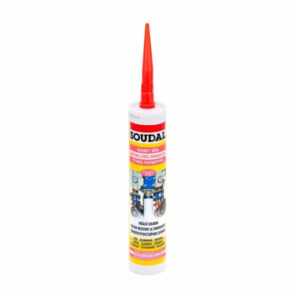 Високотемпературен силикон SOUDAL, Gasket Seal 280 ⁰C, 310 ml Високотемпературен силикон SOUDAL, Gasket Seal 280 ⁰C, 310 ml