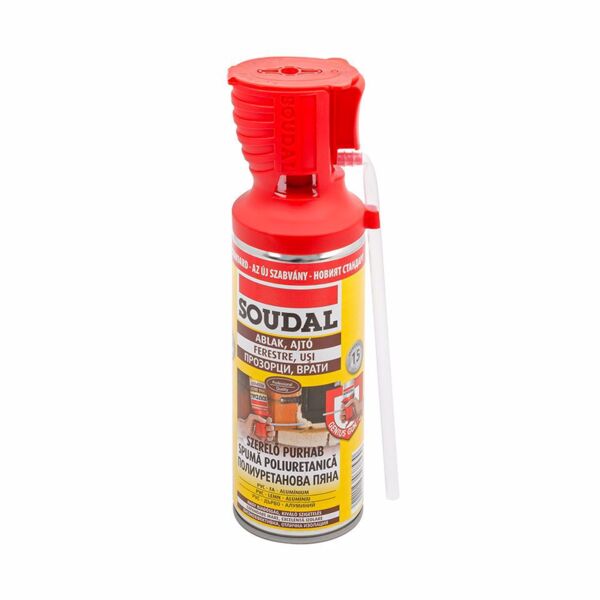 PU монтажна пяна SOUDAL, Genious gun, 300 ml, ръчна PU монтажна пяна SOUDAL, Genious gun, 300 ml, ръчна
