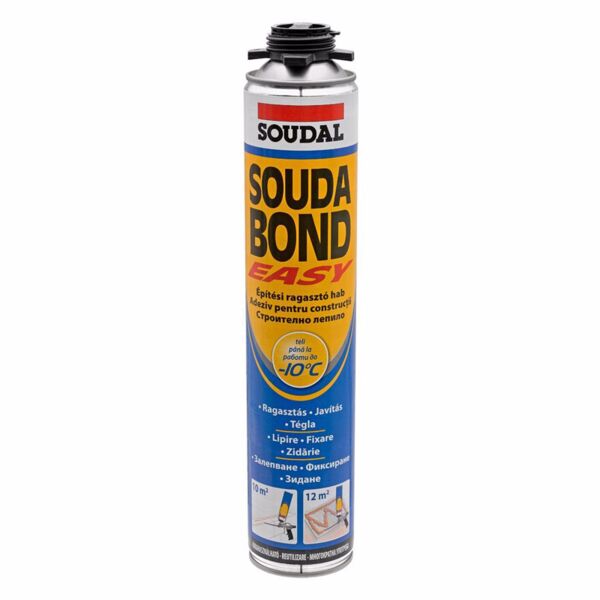 Лепило за изолации SOUDAL, Sudabond Easy, 750 ml, пистолетно, зимно Лепило за изолации SOUDAL, Sudabond Easy, 750 ml, пистолетно, зимно