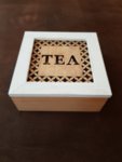 Малка Дървена Кутия с Чай  за Коледен Подарък