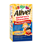 Мултивитамини за Деца Алайв таблетки за дъвчене x30 (Alive Children's Chewable Multi-Vitamin)