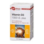 Витамин Д3 Плюс 1000 I.E. капсули x60 Dr. Wolz  (Vitamin D3 Д-р Волц)
