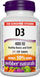 Витамин D3 400 IU, 270 таблетки