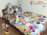 Детски спален комплект ранфорс Мики и Мини Маус - син