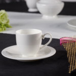 чаша с чинийка за еспресо Villeroy & Boch, White Pearl Espresso