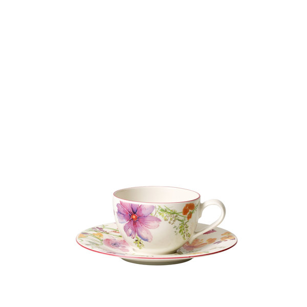 чаша и чинийка за кафе Villeroy & Boch, Mariefleur Gris Basic чаша и чинийка за кафе Villeroy & Boch, Mariefleur Gris Basic