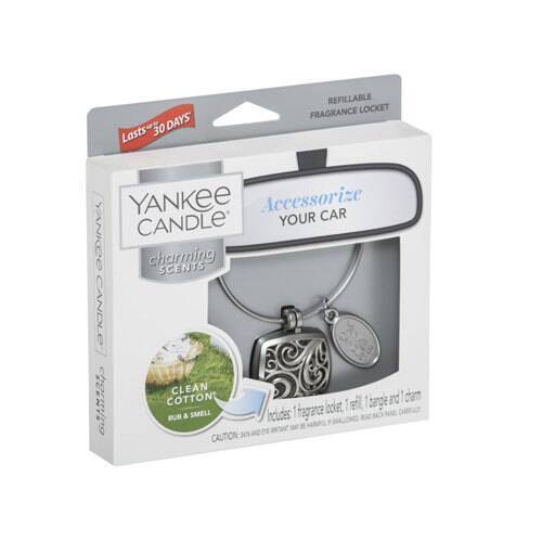 ароматизатор за кола Yankee Candle Clean Cotton® & Square Refillable Locket ароматизатор за кола Yankee Candle Clean Cotton® & Square Refillable Locket