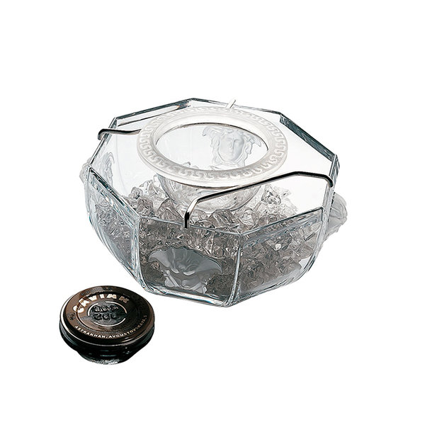 купа за хайвер Versace Medusa Lumiere Caviar bowl with insert купа за хайвер Versace Medusa Lumiere Caviar bowl with insert