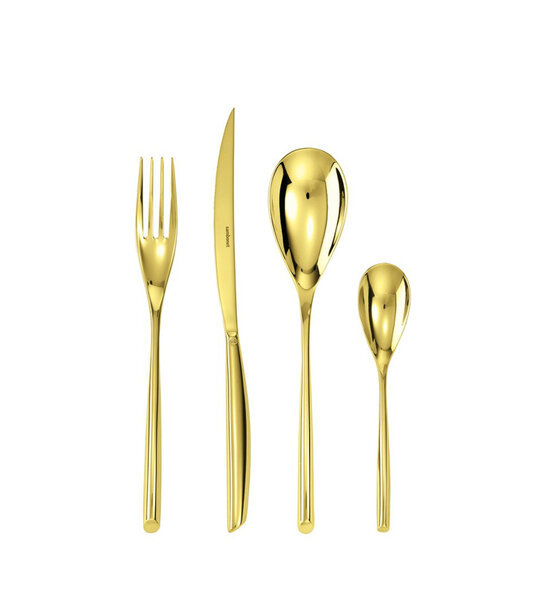 Комплект прибори за хранене Sambonet Bamboo gold Комплект прибори за хранене Sambonet Bamboo gold