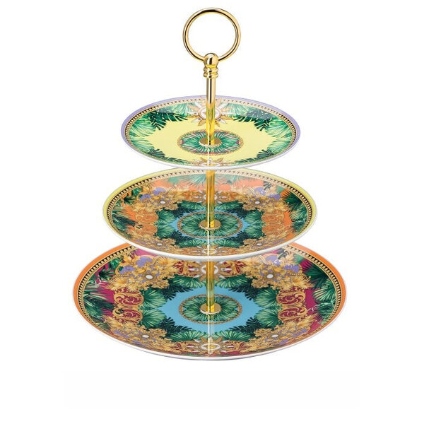 Плато Versace Jungle Animalier Etagere 3 tiers Плато Versace Jungle Animalier Etagere 3 tiers