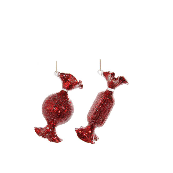 КОЛЕДНА ИГРАЧКА ЧЕРВЕН БОНБОН Shishi CANDY ICED RED 8 CM КОЛЕДНА ИГРАЧКА ЧЕРВЕН БОНБОН Shishi CANDY ICED RED 8 CM