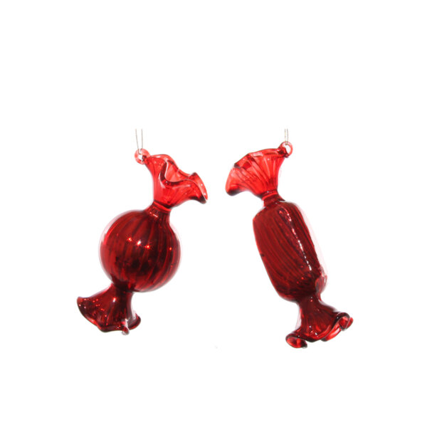 КОЛЕДНА ИГРАЧКА ЧЕРВЕН БОНБОН shishi CANDY LINED RED 8 CM КОЛЕДНА ИГРАЧКА ЧЕРВЕН БОНБОН shishi CANDY LINED RED 8 CM