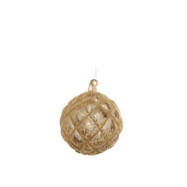КОЛЕДНА СТЪКЛЕНА ТОПКА Shishi GOLDMAT ANTIQUE BALL 10 CM КОЛЕДНА СТЪКЛЕНА ТОПКА Shishi GOLDMAT ANTIQUE BALL 10 CM