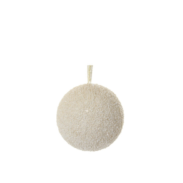 КОЛЕДНА ТОПКА КРЕМ Shishi CORAL BALL CREAM GOLD 10 CM КОЛЕДНА ТОПКА КРЕМ Shishi CORAL BALL CREAM GOLD 10 CM