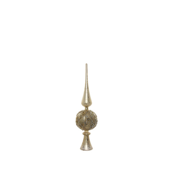 КОЛЕДЕН ВРЪХ ЗА ЕЛХА Shishi GLASS TREE TOP GOLD 30 СМ КОЛЕДЕН ВРЪХ ЗА ЕЛХА Shishi GLASS TREE TOP GOLD 30 СМ