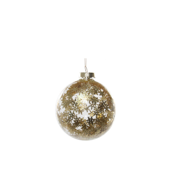 КОЛЕДНА ТОПКА СНЕЖИНКА Shishi GLASS BALL SNOWFLAKE 8 CM КОЛЕДНА ТОПКА СНЕЖИНКА Shishi GLASS BALL SNOWFLAKE 8 CM