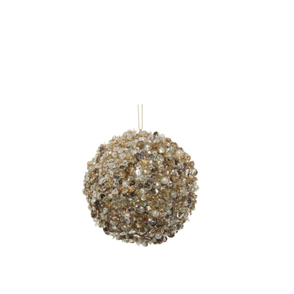 КОЛЕДНА ТОПКА Shishi PEARL SEQUIN BALL GO 10CM КОЛЕДНА ТОПКА Shishi PEARL SEQUIN BALL GO 10CM