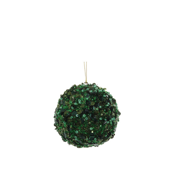 КОЛЕДНА ТОПКА ЗЕЛЕНА Shishi GLITTER GREEN BALL 8 CM КОЛЕДНА ТОПКА ЗЕЛЕНА Shishi GLITTER GREEN BALL 8 CM
