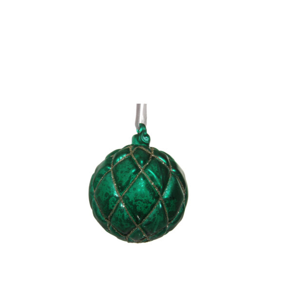 КОЛЕДНА СТЪКЛЕНА ТОПКА Shishi GREEN MAT ANTIQUE BALL 8 CM КОЛЕДНА СТЪКЛЕНА ТОПКА Shishi GREEN MAT ANTIQUE BALL 8 CM