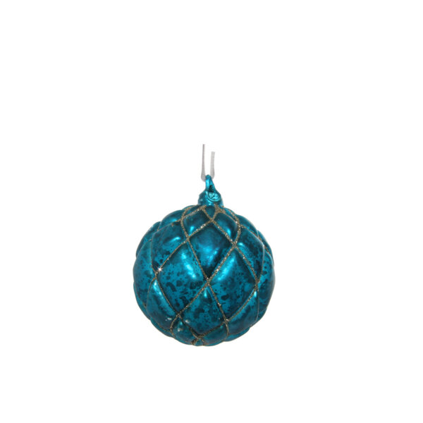 КОЛЕДНА СТЪКЛЕНА ТОПКА Shishi PETROL MAT ANTIQUE BALL 8 CM КОЛЕДНА СТЪКЛЕНА ТОПКА Shishi PETROL MAT ANTIQUE BALL 8 CM