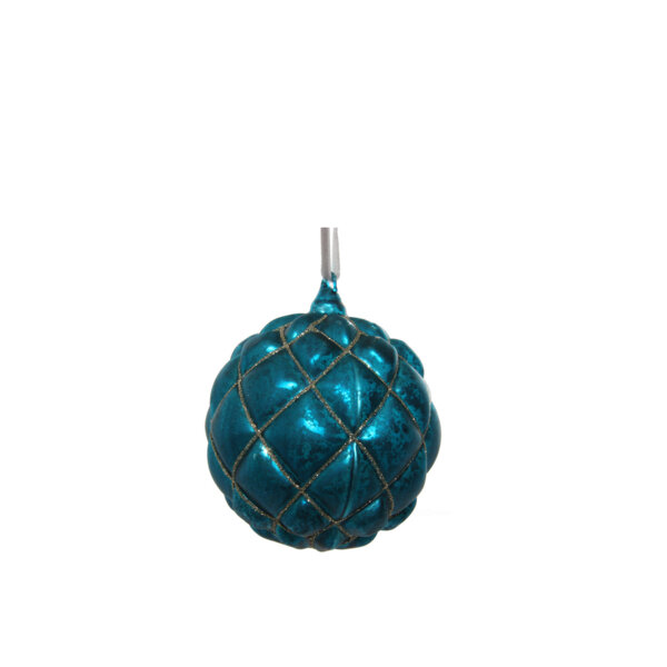 КОЛЕДНА СТЪКЛЕНА ТОПКА Shishi PETROL MAT ANTIQUE BALL 10CM КОЛЕДНА СТЪКЛЕНА ТОПКА Shishi PETROL MAT ANTIQUE BALL 10CM