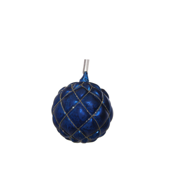 КОЛЕДНА СТЪКЛЕНА ТОПКА Shishi BLUE MAT ANTIQUE BALL 10 CM КОЛЕДНА СТЪКЛЕНА ТОПКА Shishi BLUE MAT ANTIQUE BALL 10 CM
