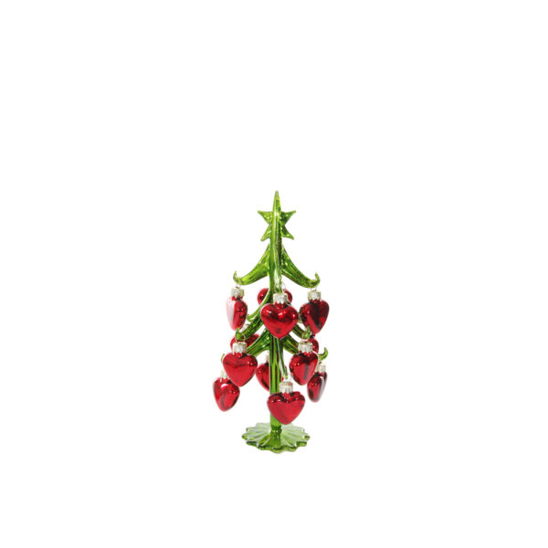 СТЪКЛЕНА КОЛЕДНА ЕЛХА СЪРЦА Shishi GLASS TREE BALL СТЪКЛЕНА КОЛЕДНА ЕЛХА СЪРЦА Shishi GLASS TREE BALL