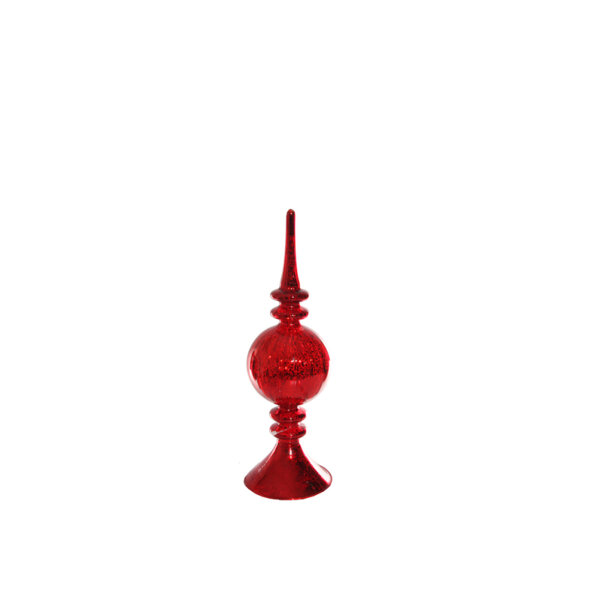 КОЛЕДЕН ВРЪХ ЧЕРВЕН Shishi GLASS TREE TOP ANTI RED 27СМ КОЛЕДЕН ВРЪХ ЧЕРВЕН Shishi GLASS TREE TOP ANTI RED 27СМ