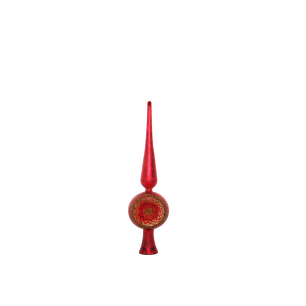 КОЛЕДЕН ВРЪХ ЧЕРВЕН Shishi GLASS TREE TOP ANTI RED 31СМ КОЛЕДЕН ВРЪХ ЧЕРВЕН Shishi GLASS TREE TOP ANTI RED 31СМ