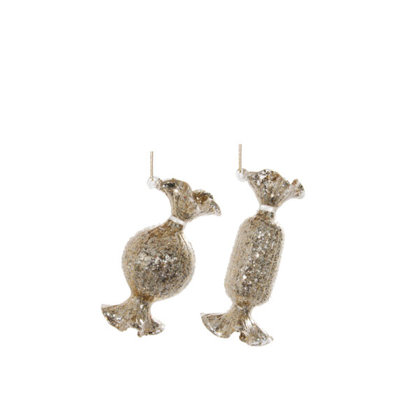 КОЛЕДЕНА ИГРАЧКА ЗЛАТЕН БОНБОН Shishi CANDY ICED GOLD 1 БР 8 CM КОЛЕДЕНА ИГРАЧКА ЗЛАТЕН БОНБОН Shishi CANDY ICED GOLD 1 БР 8 CM
