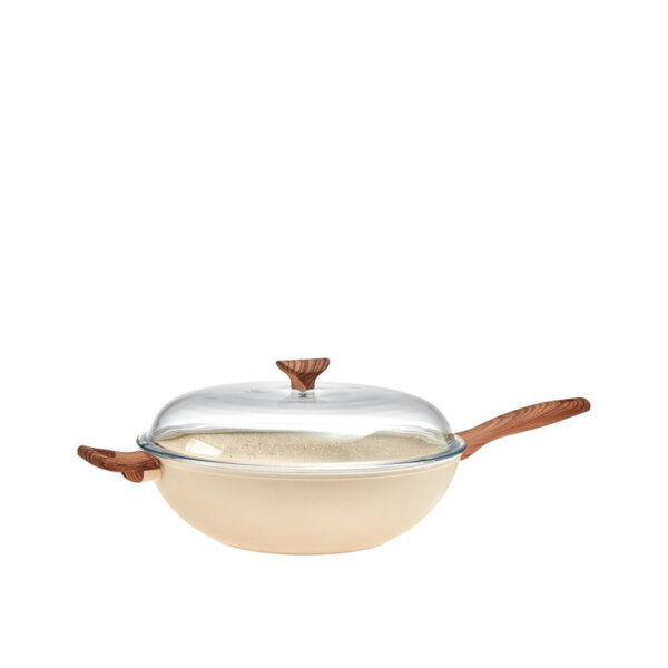 WOK 2 Тиган С ДРЪЖКИ И КАПАК 32СМ РОЗОВ Sambone ROCK N ROSE WOK 2 Тиган С ДРЪЖКИ И КАПАК 32СМ РОЗОВ Sambone ROCK N ROSE