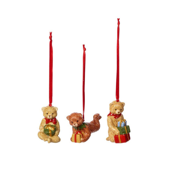 ИГРАЧКИ ЗА ЕЛХА 3 БР МЕЧЕТА ORNAMENTS TEDDY Villeroy & Boch, 2020 ИГРАЧКИ ЗА ЕЛХА 3 БР МЕЧЕТА ORNAMENTS TEDDY Villeroy & Boch, 2020