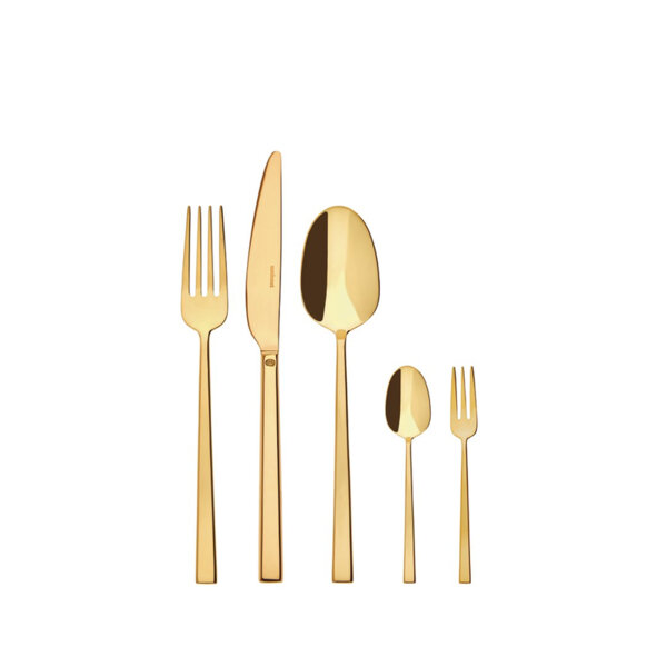 КОМПЛЕКТ ПРИБОРИ ЗА ХРАНЕНЕ Sambonet ROCK PVD GOLD 60 ЧАСТИ КОМПЛЕКТ ПРИБОРИ ЗА ХРАНЕНЕ Sambonet ROCK PVD GOLD 60 ЧАСТИ
